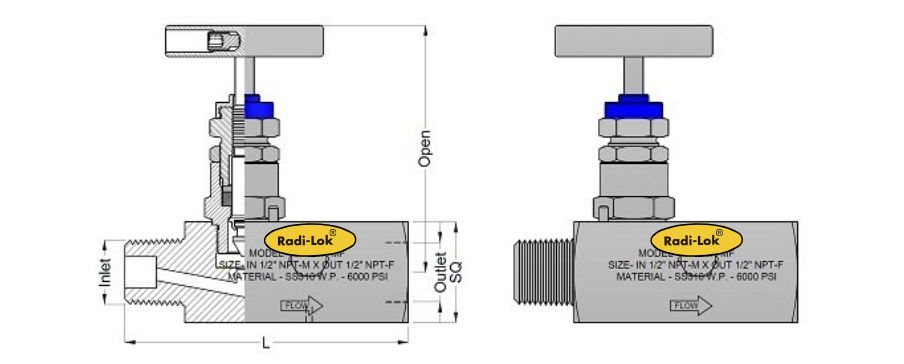 Pipe Gauge 90° Syphon Main View